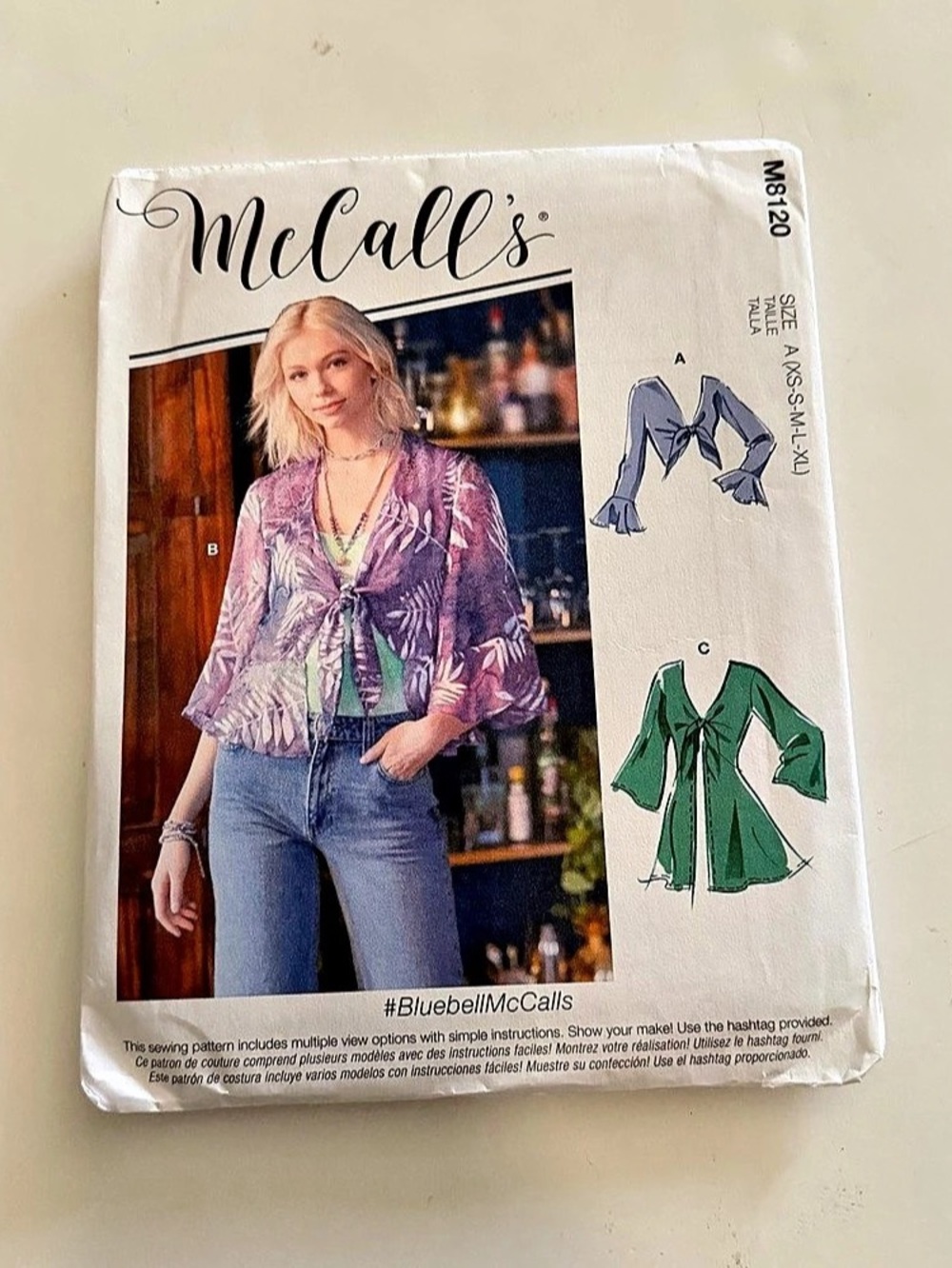 McCall's M8120 Women's Sewing Pattern Blouse XS-XL